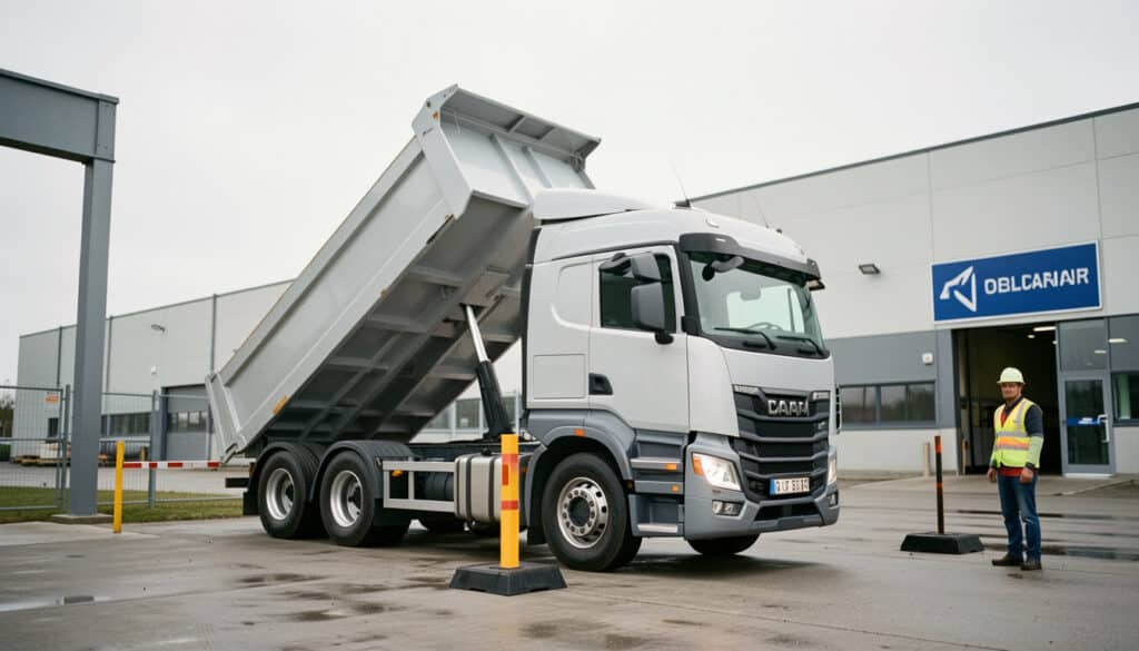 Hauteur d’un camion benne : dimensions et accès